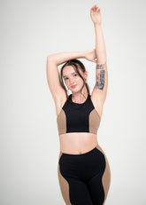 wave color-block racer back top