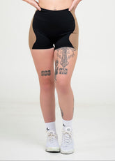 wave color-block shorts