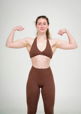 Velour shape forming bra