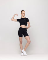 Power Strike Zebra Crop Top