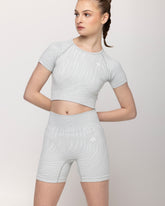 Power Strike Zebra Crop Top