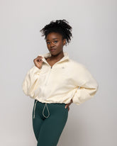 Prime Time Drawstring Zip Up Jacket