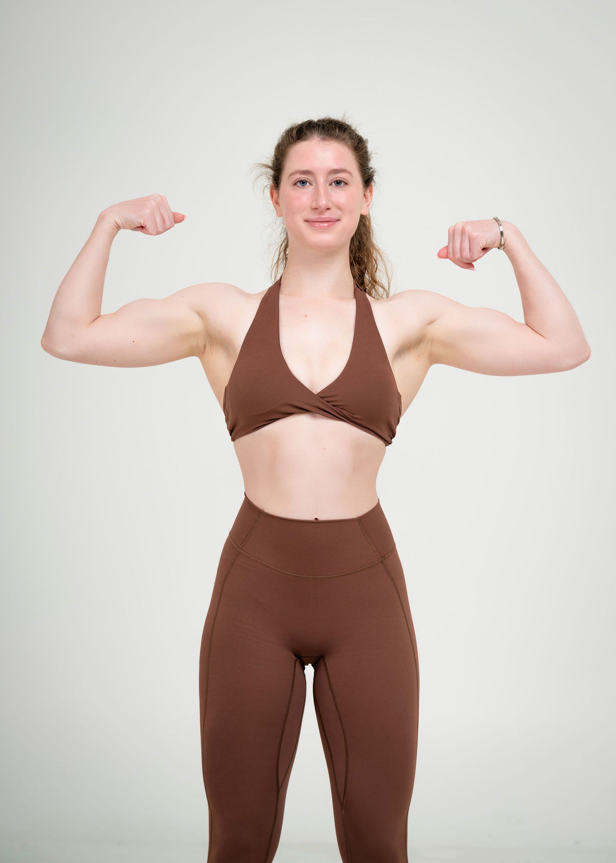 Velour shape forming bra