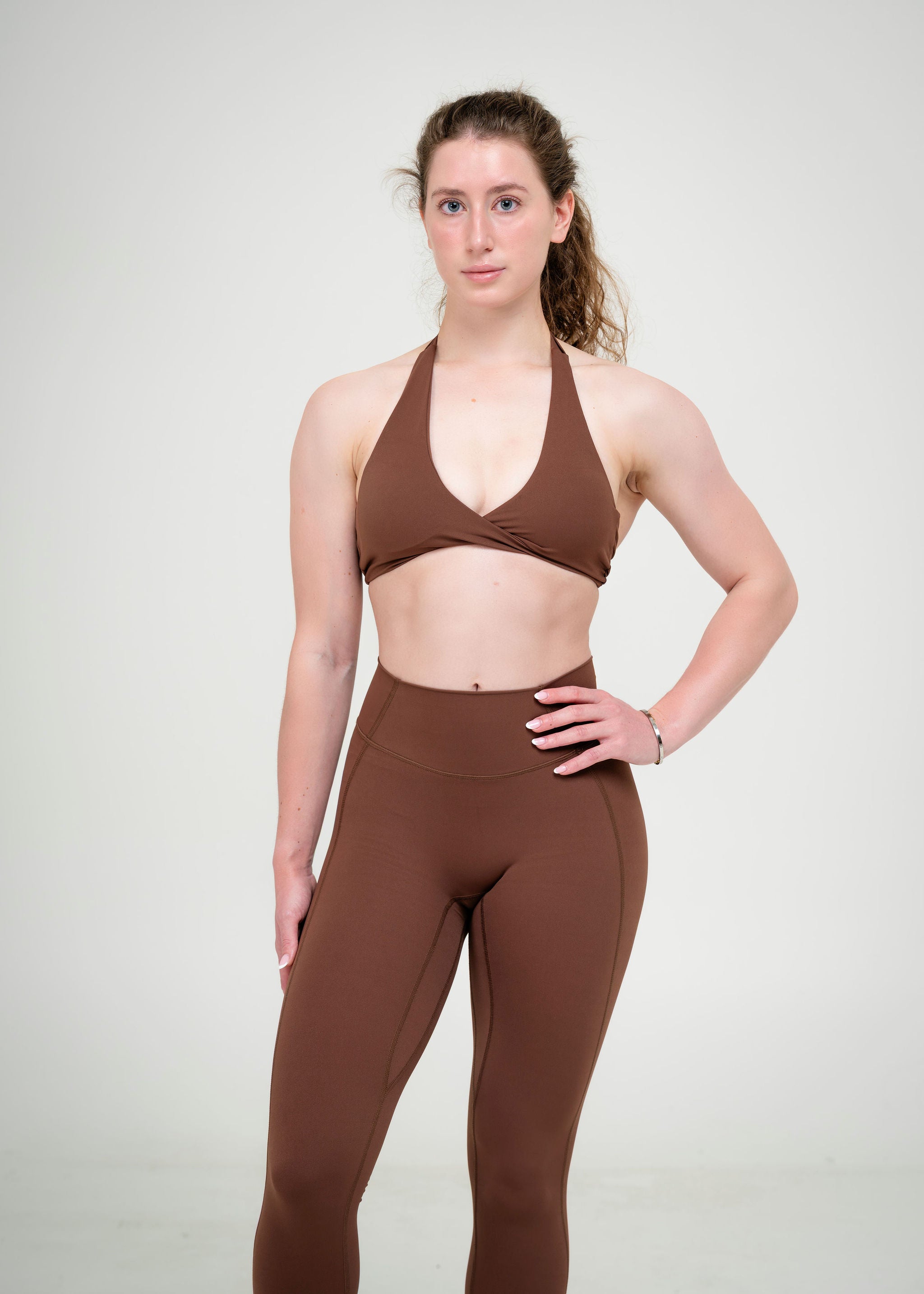 Velour shape forming bra