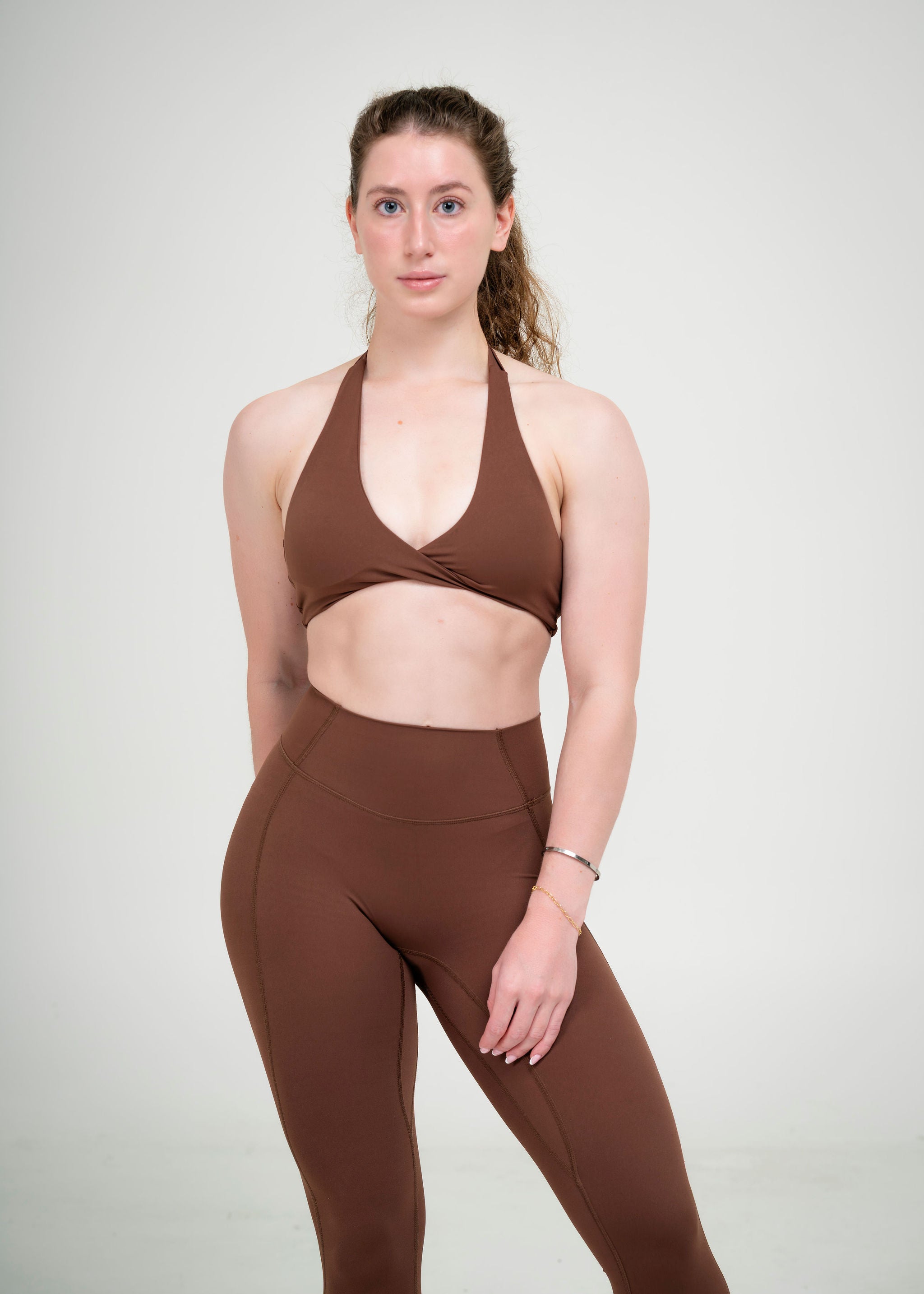 Velour shape forming bra