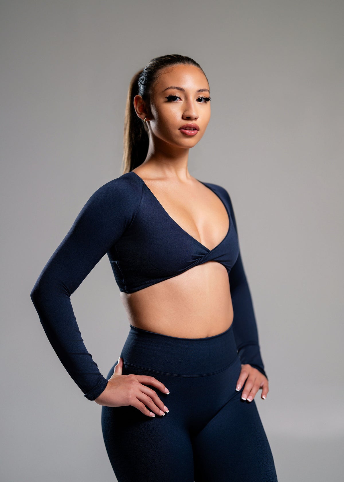 BarreMotion Seamless Long-Sleeve Sports Bra