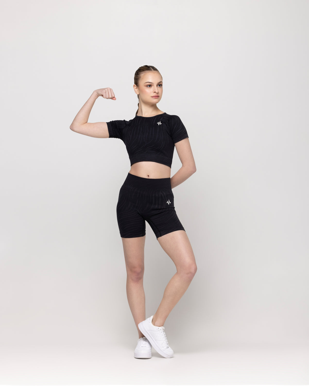 Power Strike Zebra Crop Top