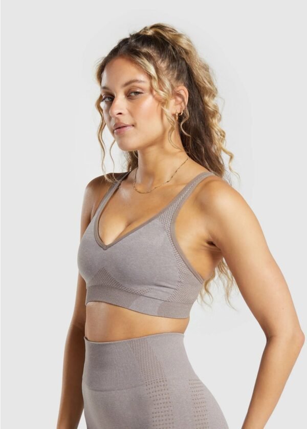 Vital Seamless 2.0 V Neck Sports Bra - Image 2